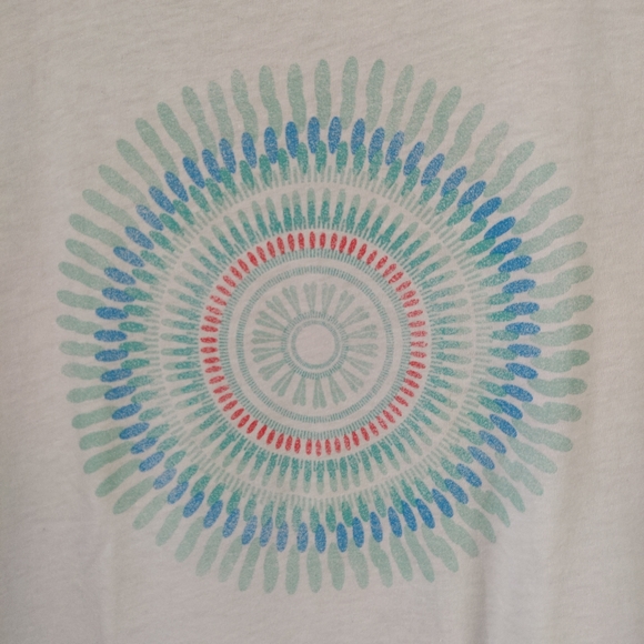 Columbia White Mandala Tee Shirt Extra Small - Picture 5 of 9